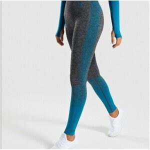 GYMSHARK AMPLIFY SEAMLESS LEGGINGS IN TEAL